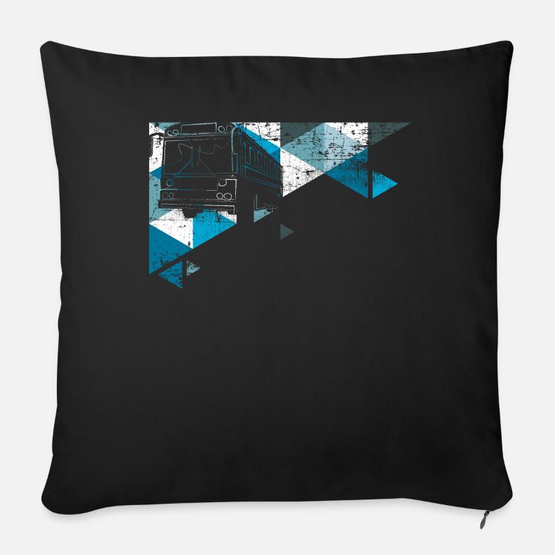 Bus - Sofakissenbezug 45 x 45 cm - Schwarz