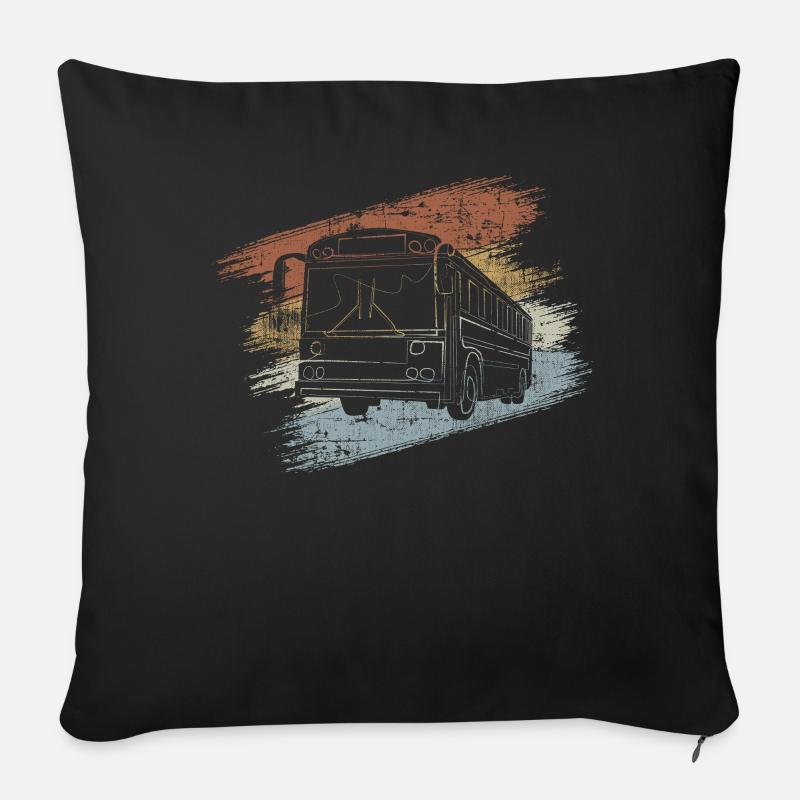 Busfahrer - Sofakissenbezug 45 x 45 cm - Schwarz