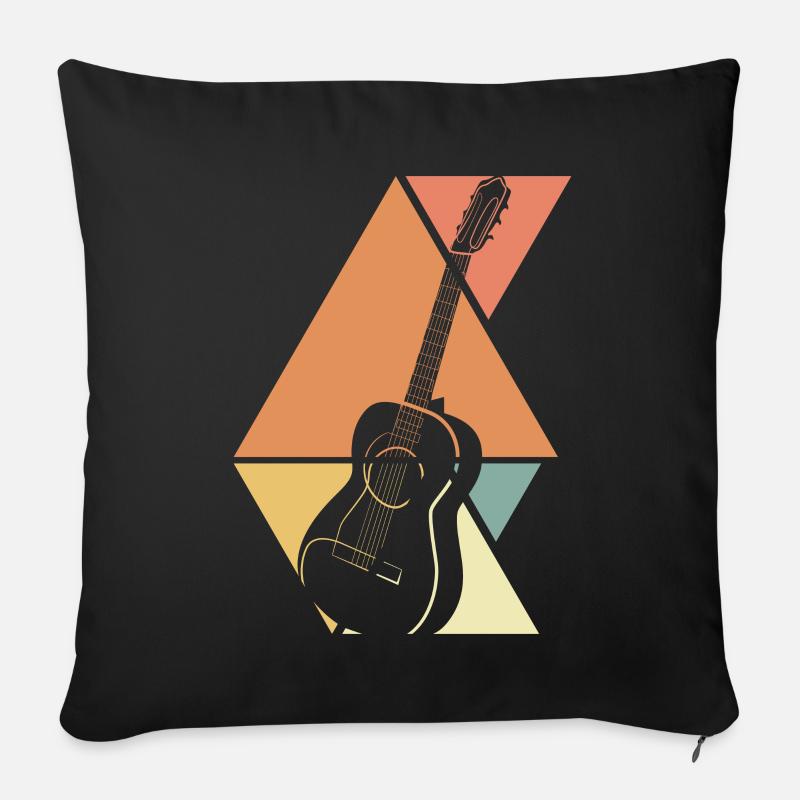 GItarre - Sofakissenbezug 45 x 45 cm - Schwarz