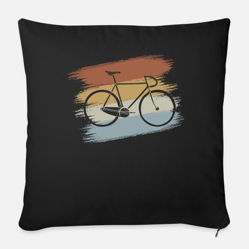 Rennrad - Sofakissenbezug 45 x 45 cm - Schwarz