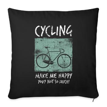 Racer - Sofa pillowcase 17,3'' x 17,3'' (45 x 45 cm) - black - Front