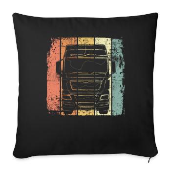 Poids lourds - Housse de coussin décorative 45 x 45 cm - noir - Devant