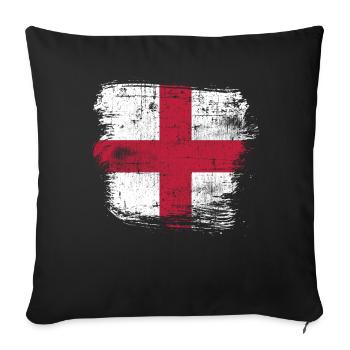 England - Sofa pillowcase 17,3'' x 17,3'' (45 x 45 cm) - black - Front