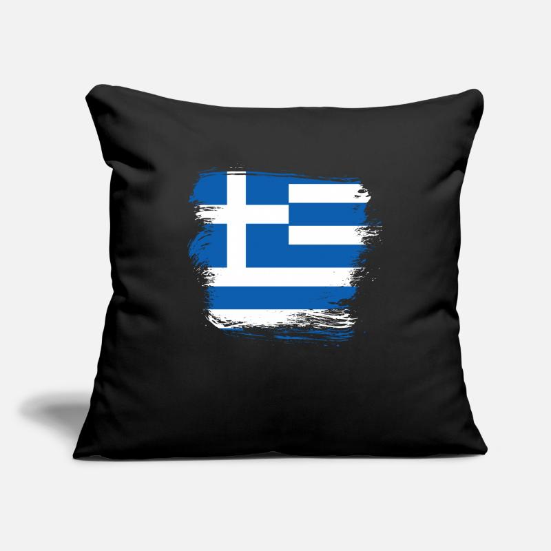 Greece Flag Sofa pillowcase 17,3'' x 17,3'' (45 x 45 cm)