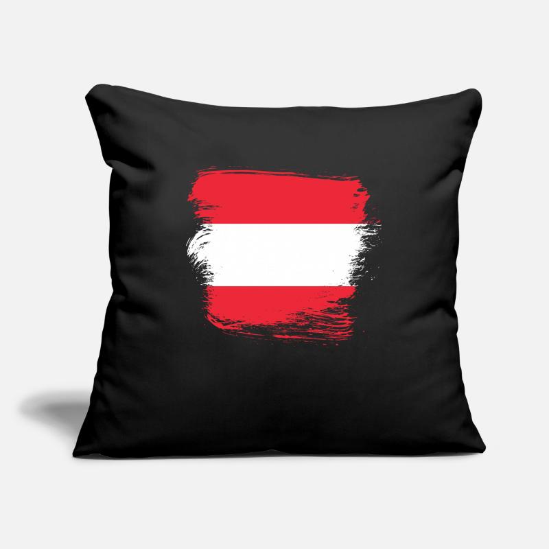 Austria Flag Sofa pillowcase 17,3'' x 17,3'' (45 x 45 cm)