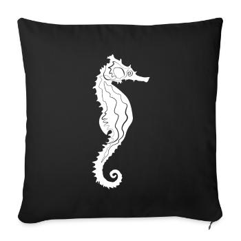 Seahorse Seahorse - Sofa pillowcase 17,3'' x 17,3'' (45 x 45 cm) - black - Front