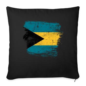 Bahamas - Sofa pillowcase 17,3'' x 17,3'' (45 x 45 cm) - black - Front
