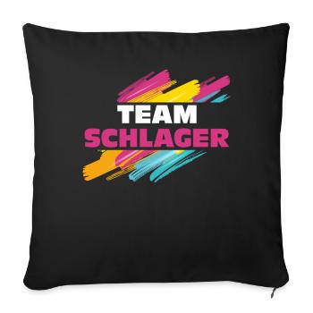 Schlager Gruppe - Sofakissenbezug 45 x 45 cm - Schwarz - Vorne