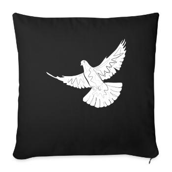 Pigeon - Housse de coussin décorative 45 x 45 cm - noir - Devant