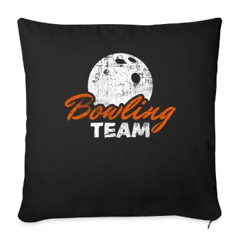 Bowling Team - Sofakissenbezug 45 x 45 cm - Schwarz - Vorne