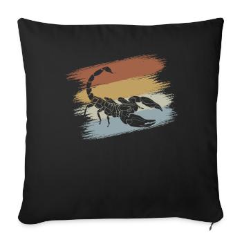 Skorpion - Sofakissenbezug 45 x 45 cm - Schwarz - Vorne