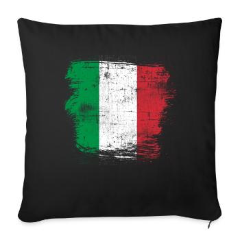 Italien - Sofakissenbezug 45 x 45 cm - Schwarz - Vorne