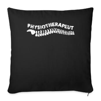Physiotherapist - Sofa pillowcase 17,3'' x 17,3'' (45 x 45 cm) - black - Front