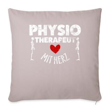 Physiotherapist - Sofa pillowcase 17,3'' x 17,3'' (45 x 45 cm) - light taupe - Front