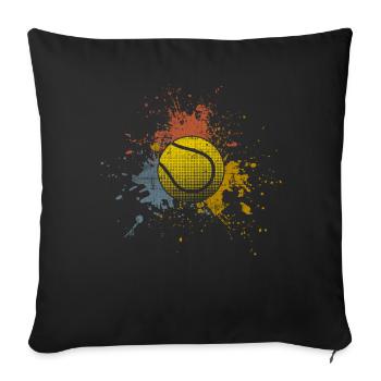 Tennis - Sofakissenbezug 45 x 45 cm - Schwarz - Vorne