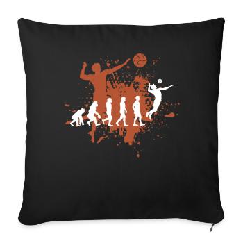 Volley-ball - Housse de coussin décorative 45 x 45 cm - noir - Devant