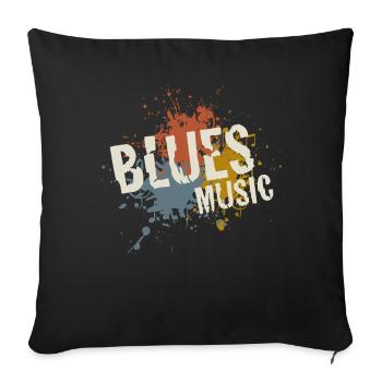 Blues - Housse de coussin décorative 45 x 45 cm - noir - Devant