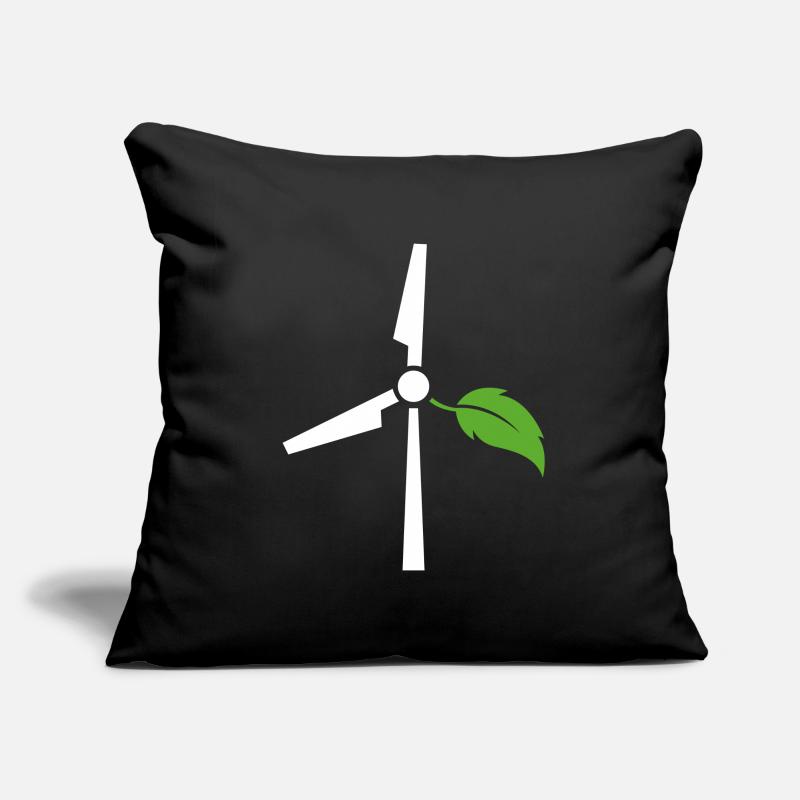 Énergie éolienne Housse de coussin décorative 45 x 45 cm