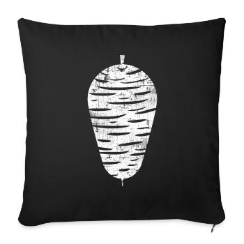 Kebab - Sofa pillowcase 17,3'' x 17,3'' (45 x 45 cm) - black - Front