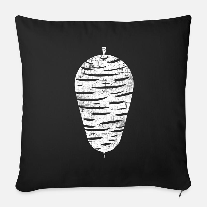 Kebab - Sofakissenbezug 45 x 45 cm - Schwarz