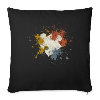 Puzzle - Sofa pillowcase 17,3'' x 17,3'' (45 x 45 cm) - black - Front