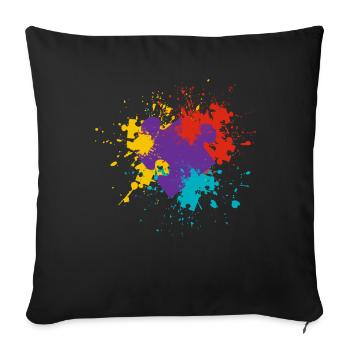Puzzle - Sofa pillowcase 17,3'' x 17,3'' (45 x 45 cm) - black - Front