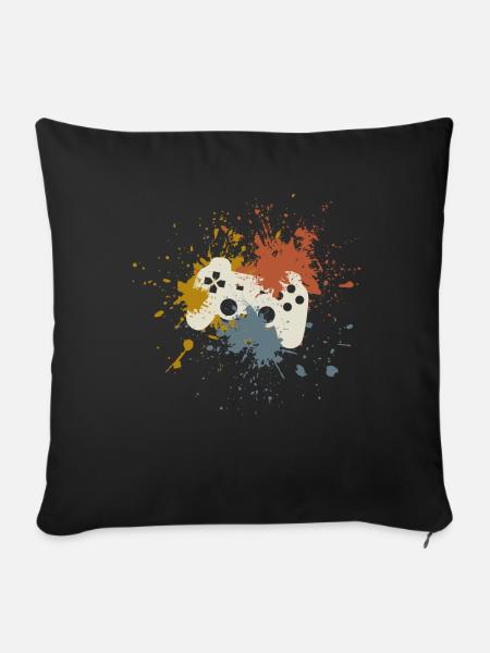 Gamer - Sofakissenbezug 45 x 45 cm - Schwarz