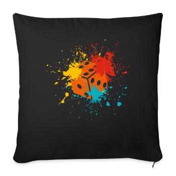 Cube - Sofa pillowcase 17,3'' x 17,3'' (45 x 45 cm) - black - Front
