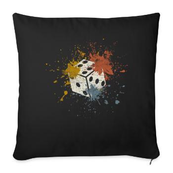 Cube - Sofa pillowcase 17,3'' x 17,3'' (45 x 45 cm) - black - Front