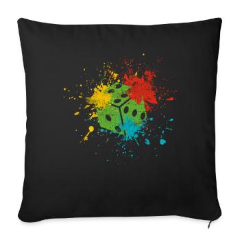 Cube - Sofa pillowcase 17,3'' x 17,3'' (45 x 45 cm) - black - Front