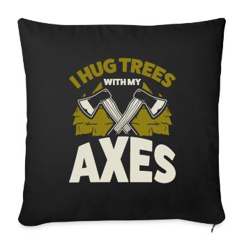 Lumberjack - Sofa pillowcase 17,3'' x 17,3'' (45 x 45 cm) - black - Front