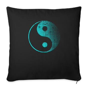 Yin Yang - Sofa pillowcase 17,3'' x 17,3'' (45 x 45 cm) - black - Front