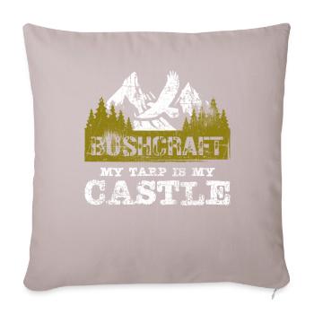 Outdoor Bushcraft - Sofa pillowcase 17,3'' x 17,3'' (45 x 45 cm) - light taupe - Front