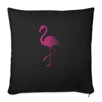 Flamingo - Sofakissenbezug 45 x 45 cm - Schwarz - Vorne