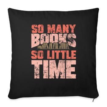 Read - Sofa pillowcase 17,3'' x 17,3'' (45 x 45 cm) - black - Front