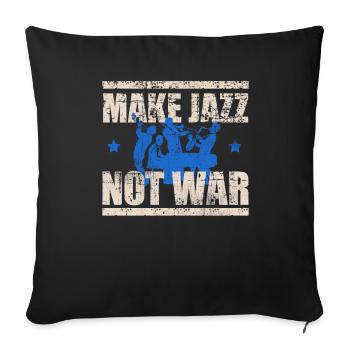 Jazz - Sofakissenbezug 45 x 45 cm - Schwarz - Vorne