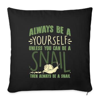slug - Sofa pillowcase 17,3'' x 17,3'' (45 x 45 cm) - black - Front