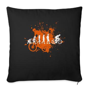racer - Sofa pillowcase 17,3'' x 17,3'' (45 x 45 cm) - black - Front