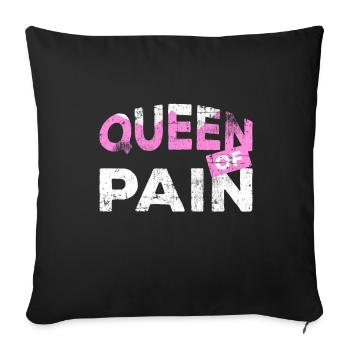 physiotherapist - Sofa pillowcase 17,3'' x 17,3'' (45 x 45 cm) - black - Front