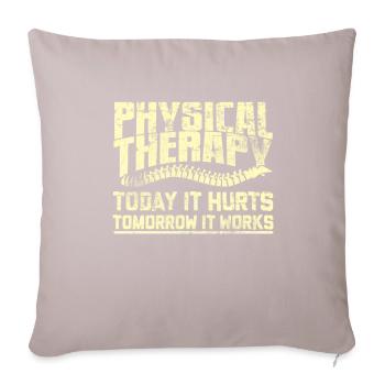 Physiotherapist - Sofa pillowcase 17,3'' x 17,3'' (45 x 45 cm) - light taupe - Front