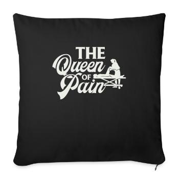 physiotherapist - Sofa pillowcase 17,3'' x 17,3'' (45 x 45 cm) - black - Front