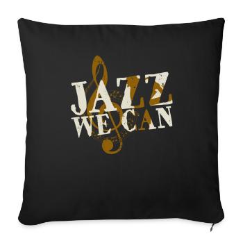 Jazz - Sofakissenbezug 45 x 45 cm - Schwarz - Vorne