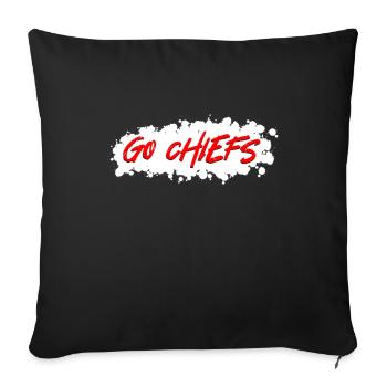 Allez les chefs - Housse de coussin décorative 45 x 45 cm - noir - Devant