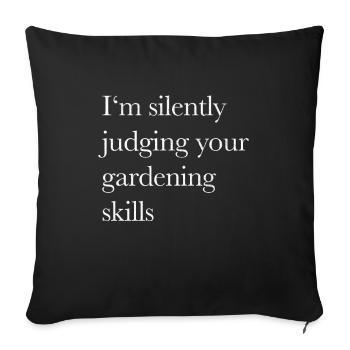 Mens Gardeners Gift Garden Plants Enthousiast - Housse de coussin décorative 45 x 45 cm - noir - Devant