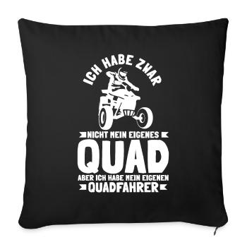Mein Eigenes Quad Frauen Lustige Sprüche - Sofakissenbezug 45 x 45 cm - Schwarz - Vorne
