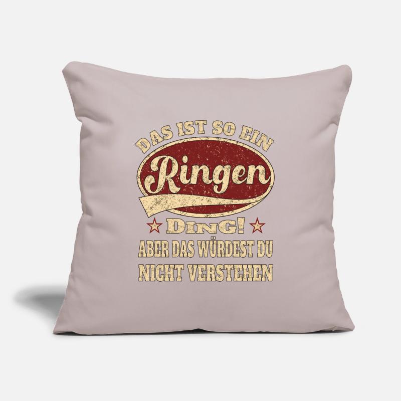 Ringen das ist so ein Ringen ding Sofakissenbezug 45 x 45 cm