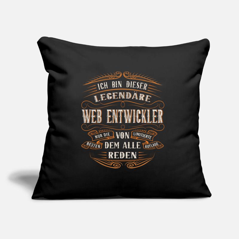 Web Developer I am this legendary Sofa pillowcase 17,3'' x 17,3'' (45 x 45 cm)