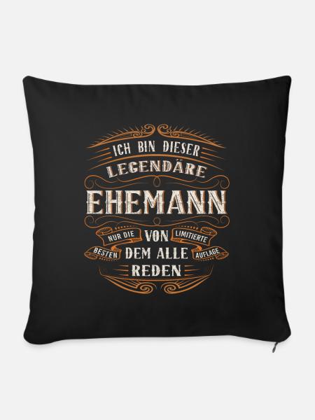 Ehemann ich bin dieser legendäre - Sofakissenbezug 45 x 45 cm - Schwarz