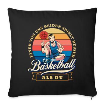 legendary basketball player summer design - Sofa pillowcase 17,3'' x 17,3'' (45 x 45 cm) - black - Front