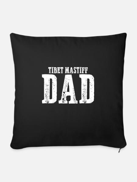 Tibet Mastiff Dad - Sofakissenbezug 45 x 45 cm - Schwarz